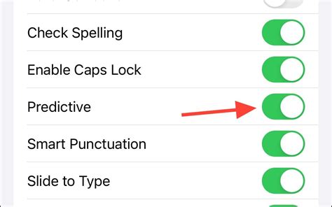 How to Enable or Disable Inline Predictive Text Suggestions on .